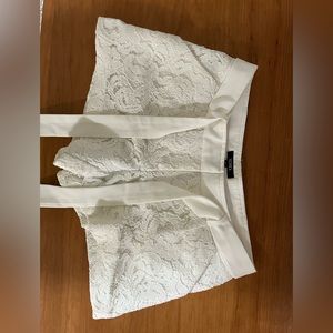 White Lace Shorts